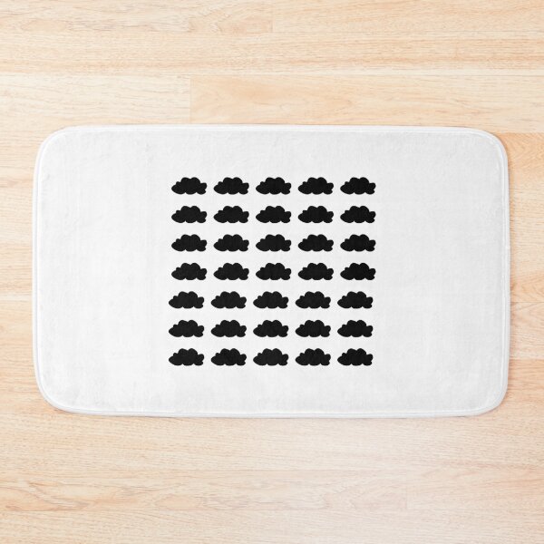 Item preview, Minimalist Black Cloud Silhouettes Pattern - Modern Home Decor designed and sold by Kubala.