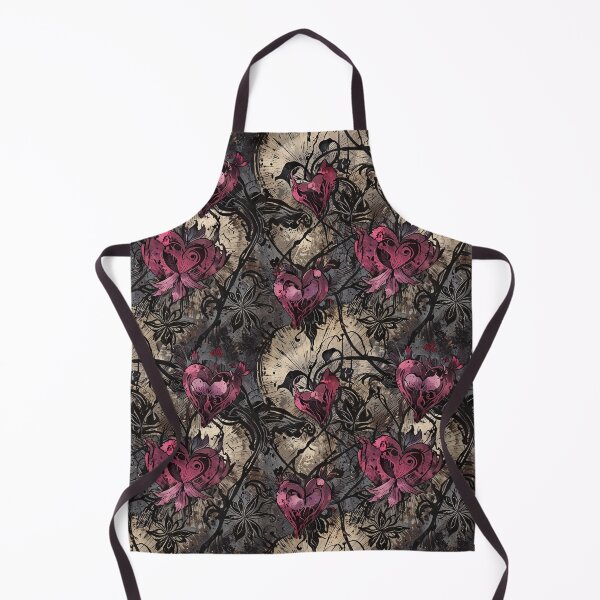 Item preview, Macabre design with hearts floral pattern designed and sold by CoolPixels.