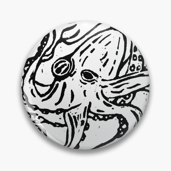 Item preview, Ink in Motion – Octopus Linocut in Black designed and sold by Paul Yeatman.
