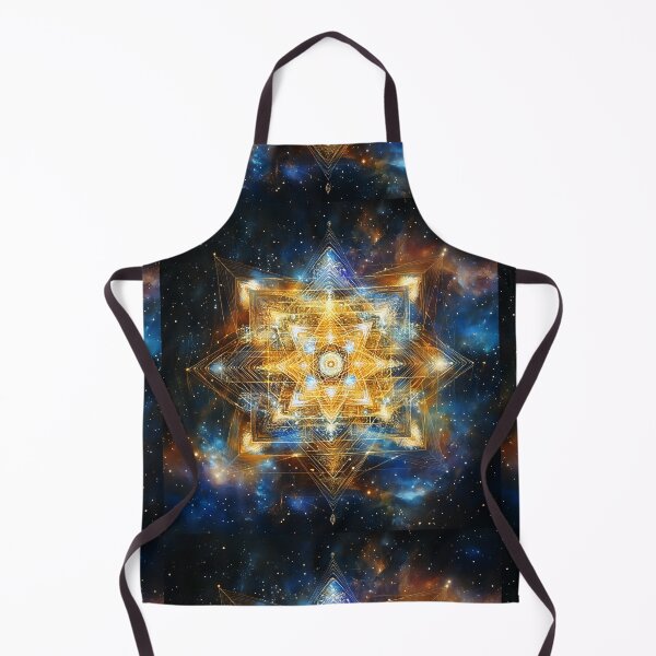 Item preview, A celestial vision where sacred geometric patterns radiate cosmic wisdom, suspended in an infinite galaxy. designed and sold by wonderisland.