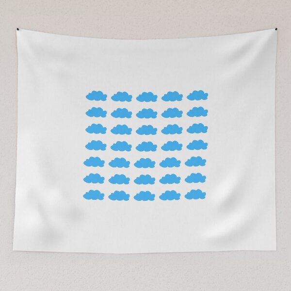 Item preview, Cute Light Blue Sky Clouds Repeat Pattern for Children's Decor designed and sold by Kubala.
