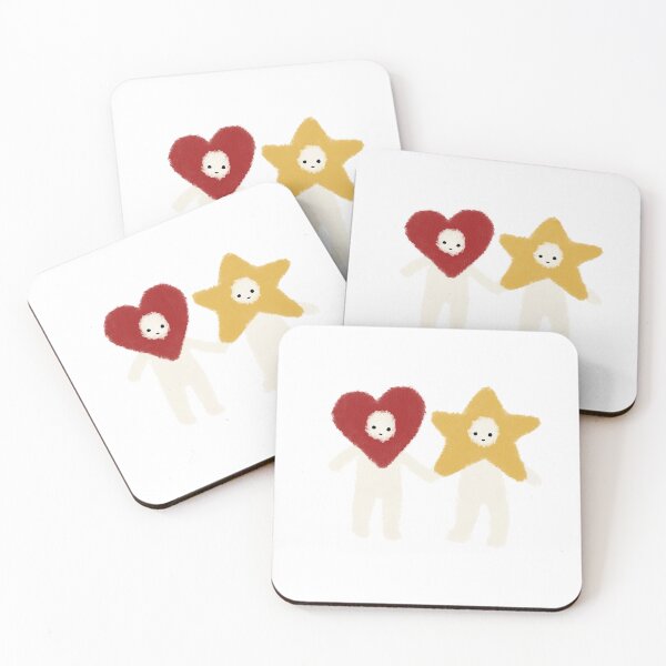 Item preview, Heart & Star Couple Doodle designed and sold by Jade's Shop.