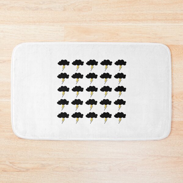 Item preview, Bold Black Storm Clouds with Yellow Lightning Bolt Pattern designed and sold by Kubala.