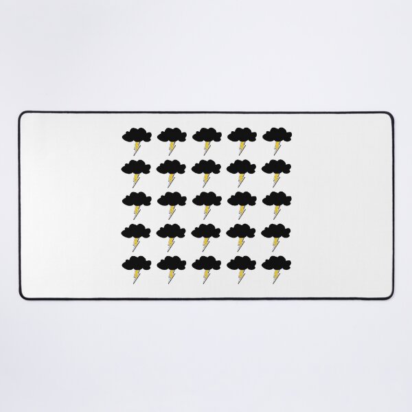 Item preview, Bold Black Storm Clouds with Yellow Lightning Bolt Pattern designed and sold by Kubala.