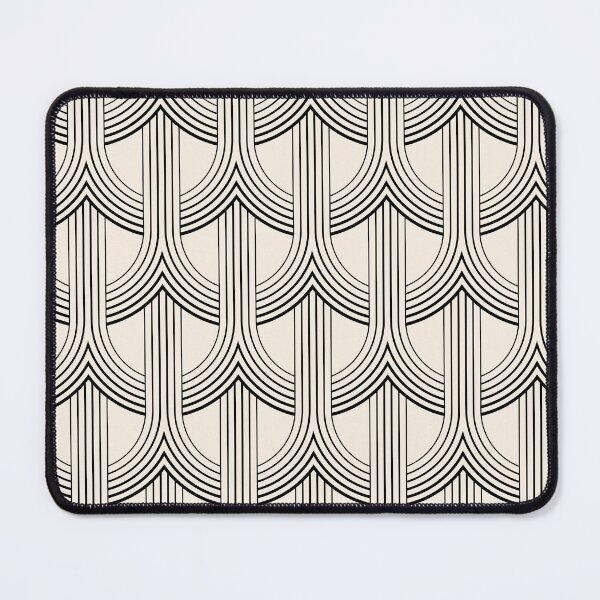 Item preview, Copy of Copy of Thin lines vintage abstract seamless pattern. Black beige loop geometric pattern. designed and sold by Olgus.