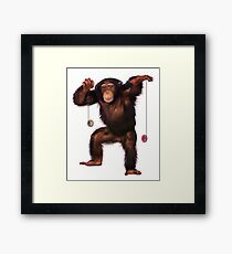Yo Yo Chimp Framed Print