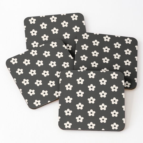 Item preview, Abstract flowers on black background seamless pattern. designed and sold by Olgus.