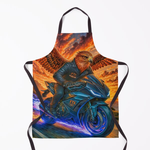 Item preview, FTX MC Falcon Biker – Avian Warrior on a Jet-Flame Bike designed and sold by Fresh-Threads-X.