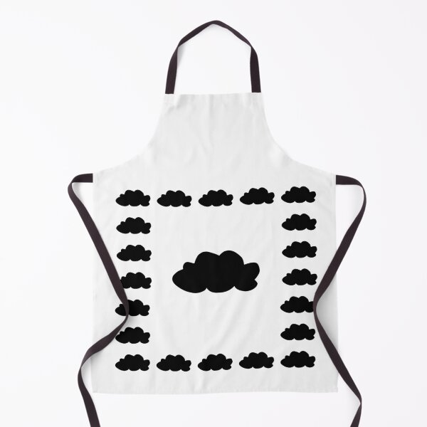 Item preview, Simple Black Clouds Border Pattern on White designed and sold by Kubala.