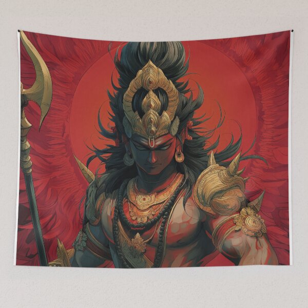 Item preview, Lord Kartikeya , Hindu Art, Indian Art, Religious Art, Diwali Vaisakhi Gift, Modern Indian Art, Proud Hindu designed and sold by Phulkari Co.