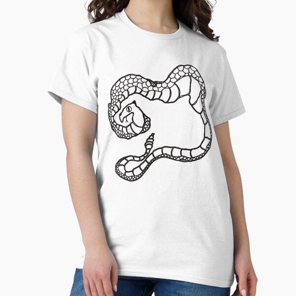 Item preview, Curled Snake Doodle – Minimal Reptile Illustration designed and sold by ByMeiramiArt.