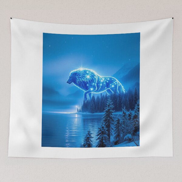 Item preview, Blue Majestic Wolf  designed and sold by DreamPunkStudio.