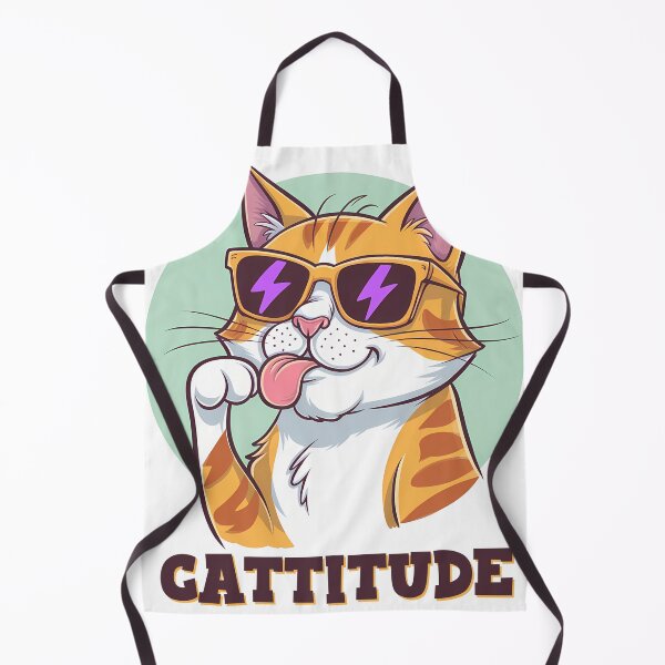 Item preview, Cattitude! Too Cool for Furballs! designed and sold by CatAPlenty.