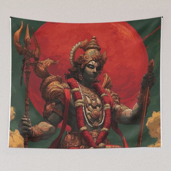 Item preview, Lord Vishnu, Hindu Art, Indian Art, Religious Art, Diwali Vaisakhi Gift, Modern Indian Art, Proud Hindu designed and sold by Phulkari Co.