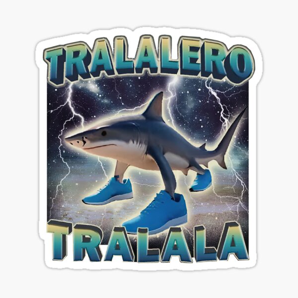 Item preview, Tralalero Tralala Funny Shark Meme designed and sold by zoizen344.