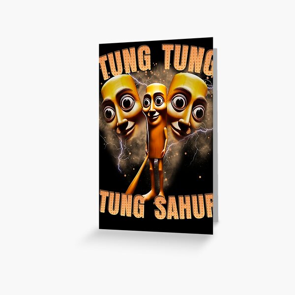 Vista previa del artículo con la obra «Tung Tung Tung Sahur Meme divertido del bate de béisbol », diseñado y vendido por zoizen344.