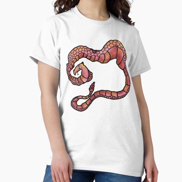 Item preview, Whimsical Pink Snake – Fantasy Reptile Art designed and sold by ByMeiramiArt.