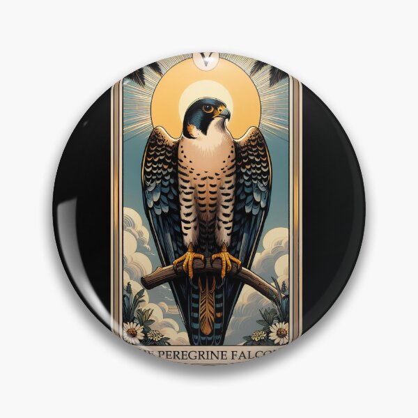 Item preview, Peregrine Falcon Tarot Card Fly Bird Raptor Lover Birding Watcher designed and sold by Kimberley King Art  King Art.