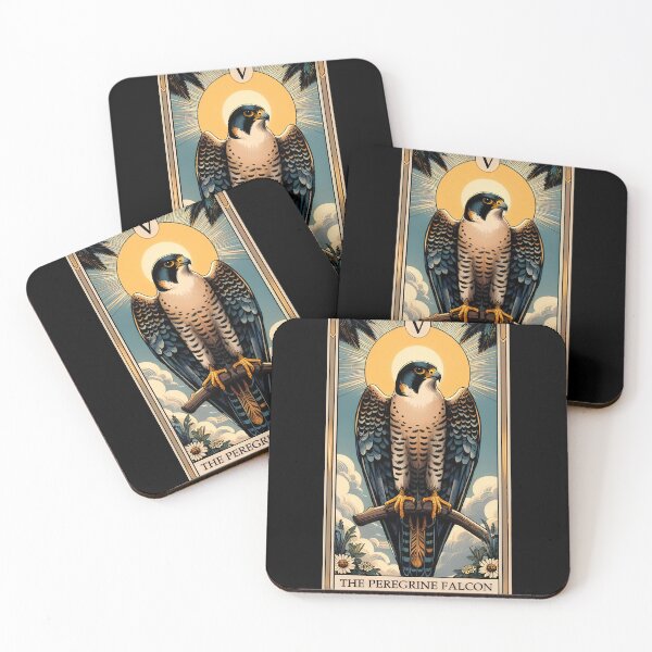 Item preview, Peregrine Falcon Tarot Card Fly Bird Raptor Lover Birding Watcher designed and sold by Kimberley King Art  King Art.