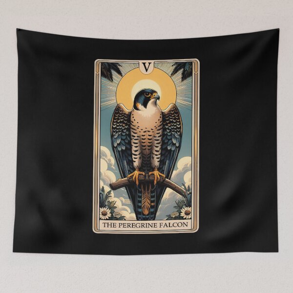Item preview, Peregrine Falcon Tarot Card Fly Bird Raptor Lover Birding Watcher designed and sold by Kimberley King Art  King Art.