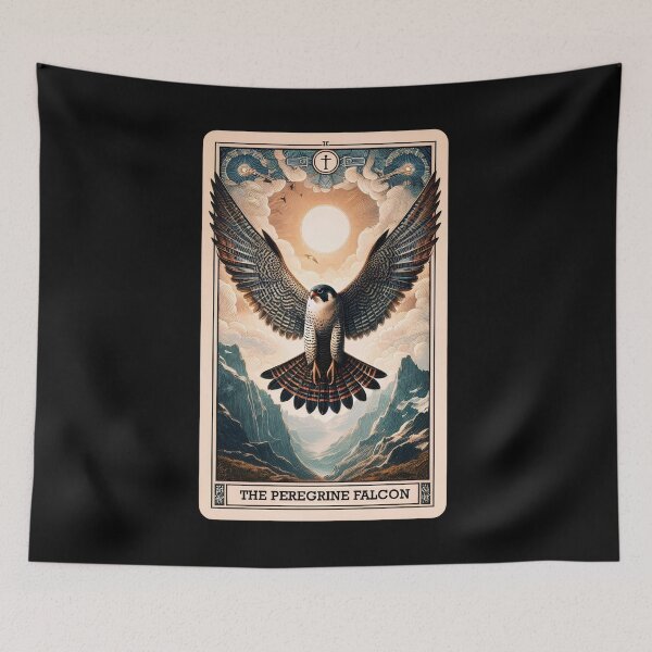 Item preview, Peregrine Falcon Tarot Card Fly Bird Raptor Birding Watcher Lover designed and sold by Kimberley King Art  King Art.