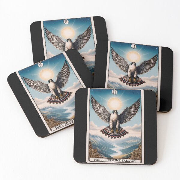 Item preview, Peregrine Falcon Tarot Card Fly Bird Raptor Birding Watcher designed and sold by Kimberley King Art  King Art.