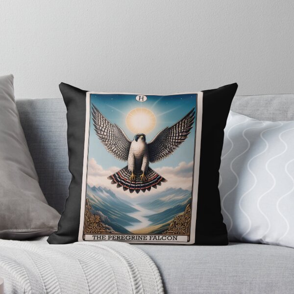 Artikelvorschau, Wanderfalke Tarotkarte Fliegenvogel Raptor Vogelbeobachtung entworfen und verkauft von Kimberley King Art  King Art.