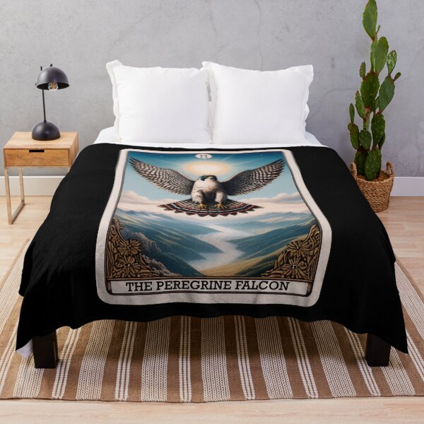 Item preview, Peregrine Falcon Tarot Card Fly Bird Raptor Birding Watcher designed and sold by Kimberley King Art King Art.
