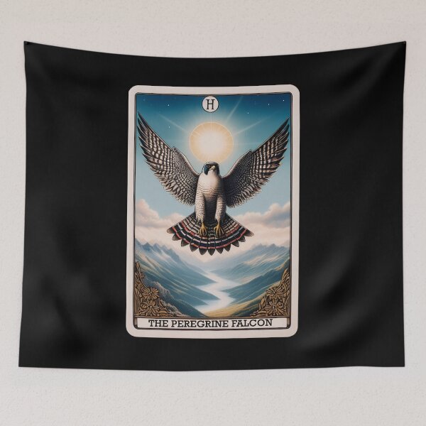 Item preview, Peregrine Falcon Tarot Card Fly Bird Raptor Birding Watcher designed and sold by Kimberley King Art  King Art.