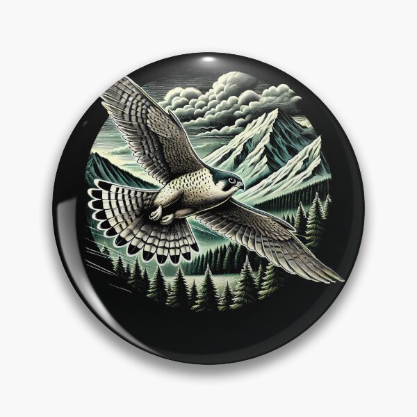 Item preview, Peregrine Falcon Fly Bird Raptor Lover Birding Watcher designed and sold by Kimberley King Art  King Art.