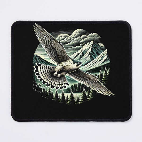 Item preview, Peregrine Falcon Fly Bird Raptor Lover Birding Watcher designed and sold by Kimberley King Art  King Art.