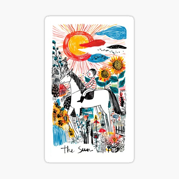 Vista previa del artículo con la obra «El Sol – Tarot ilustrado por Deedlit», diseñado y vendido por Deedlitvisuals.