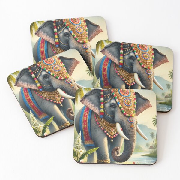 Item preview, KERALA INDIA INDIAN ELEPHANT  designed and sold by malufromhtown.