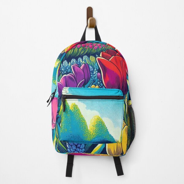 Item preview, Vibrant Comic Style Tulip Flower Illustration – AI Art for Nature Lovers, Perfect for Clothing & Accessories designed and sold by knalpot-design.