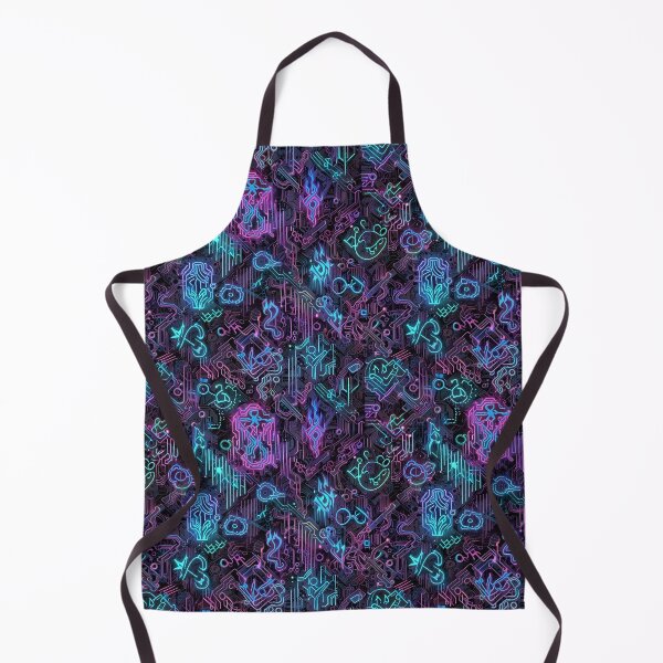 Item preview, Vivid Abstract Neon Circuit Pattern With Futuristic Glowing Shapes designed and sold by CoolPixels.