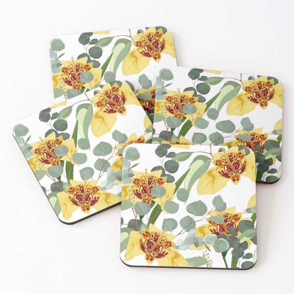 Item preview, Beautiful tigridia lilies flower with eucaliptus. designed and sold by MatyKotiv.