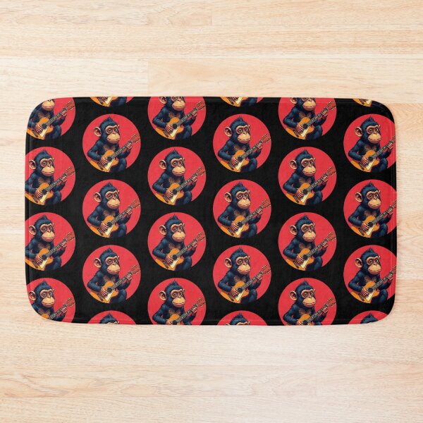 Item preview, Cute monkey guitar playing  designed and sold by Dogandesighn.