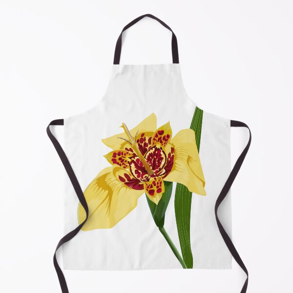 Item preview, Colored of hand drawn yellow tigridia flower. designed and sold by MatyKotiv.