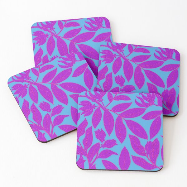 Item preview, Radiant Neon Purple Floral Print designed and sold by DreamsArtwear.