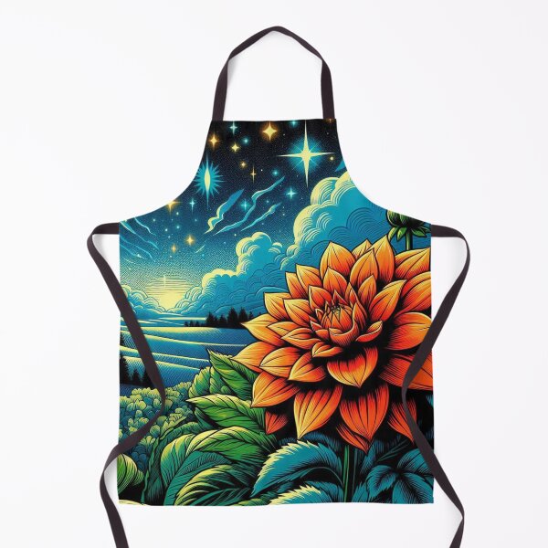 Item preview, Bold Comic Style Dahlia Flower Illustration – Vibrant AI Art for Clothing & Accessories, Perfect for Nature Lovers designed and sold by knalpot-design.
