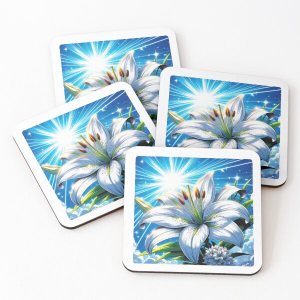Item preview, Elegant Comic Style Lily Flower Illustration – Vibrant AI Art for Clothing & Accessories, Perfect for Nature Lovers designed and sold by knalpot-design.