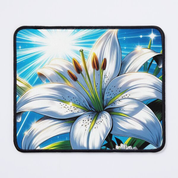 Item preview, Elegant Comic Style Lily Flower Illustration – Vibrant AI Art for Clothing & Accessories, Perfect for Nature Lovers designed and sold by knalpot-design.