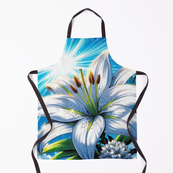 Item preview, Elegant Comic Style Lily Flower Illustration – Vibrant AI Art for Clothing & Accessories, Perfect for Nature Lovers designed and sold by knalpot-design.