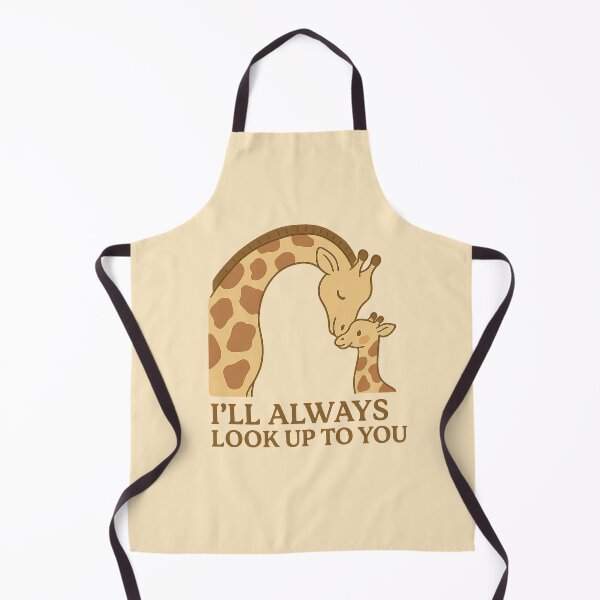 Item preview, I’ll Always Look Up to You – Sweet Giraffe Mom & Calf Illustration designed and sold by Bratak.