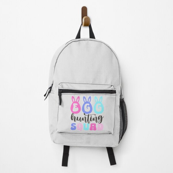Item preview, Pastel Egg Hunting Squad Sticker with Bunny Ears and Cute Typography designed and sold by BubiStudio.