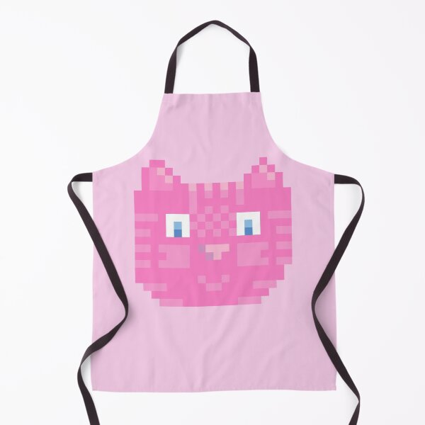 Item preview, Funny pink pixel kitty. Happy smiling pet. designed and sold by Creavision.