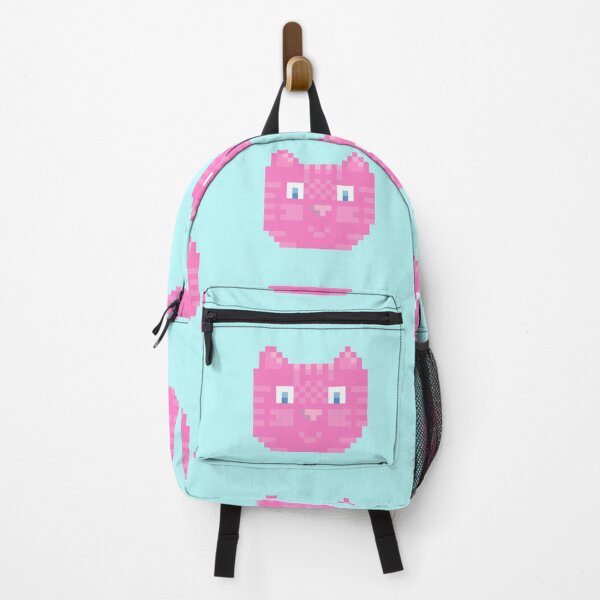 Item preview, Funny pink pixel kitty. Happy smiling pet. designed and sold by Creavision.
