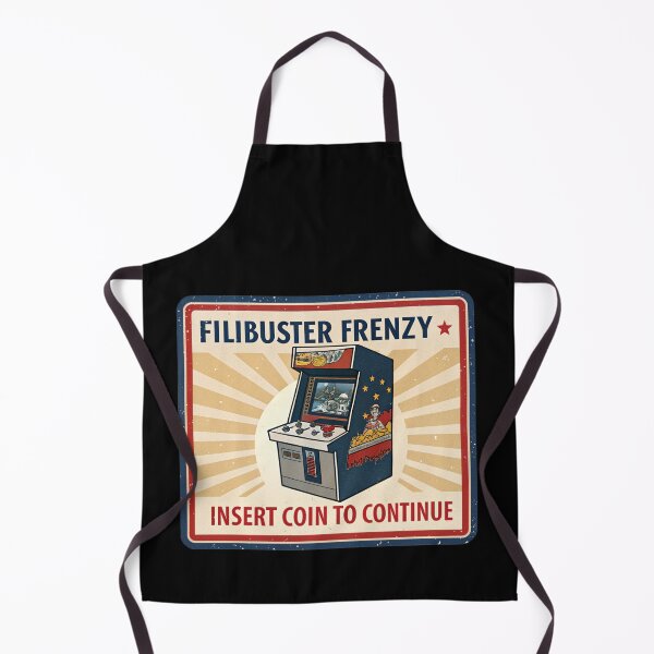Item preview, Filibuster Frenzy: Insert Coin to Continue Retro Game Tee designed and sold by Lucky Dog Merch.