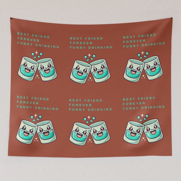 Item preview, Best Friend Forever Funny Drinking designed and sold by TrendsLook.