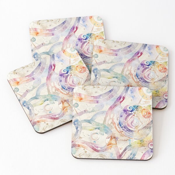 Item preview, Abstract Watercolor Design With Geometric Patterns designed and sold by CoolPixels.